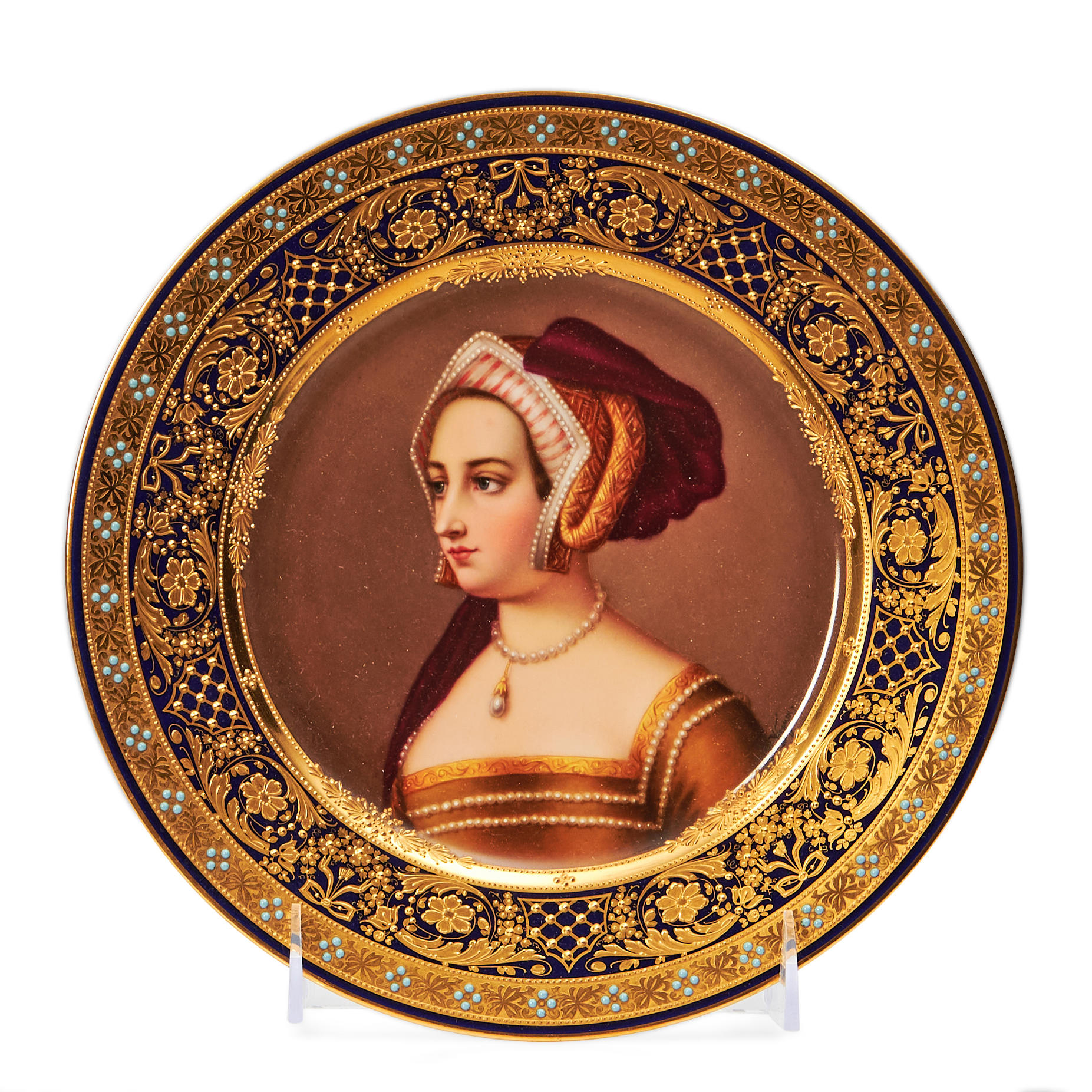 VIENNA PORCELAIN CABINET PLATE, AUSTRIA,