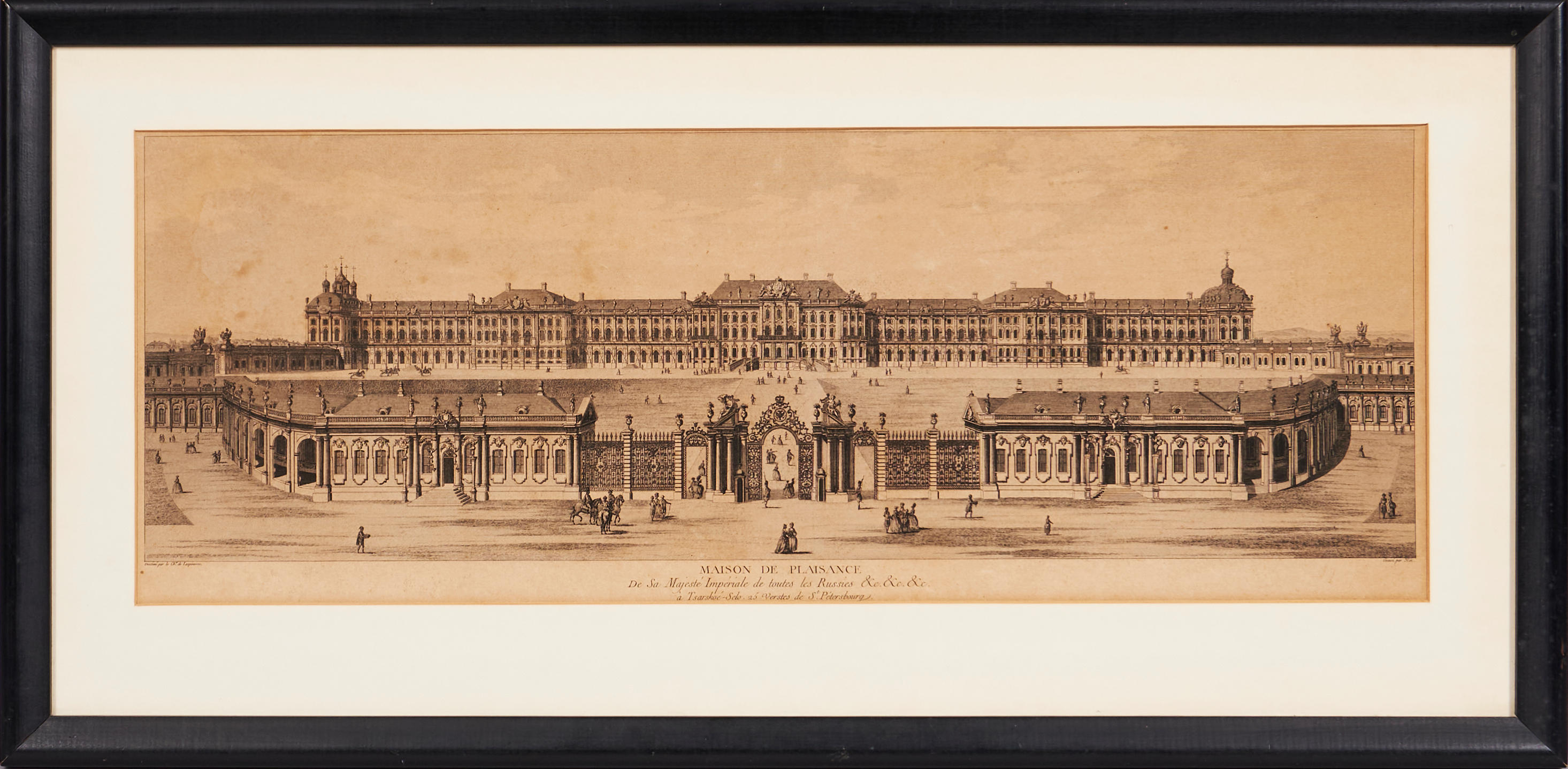 ENGRAVING OF THE CATHERINE PALACE 3aeb5c