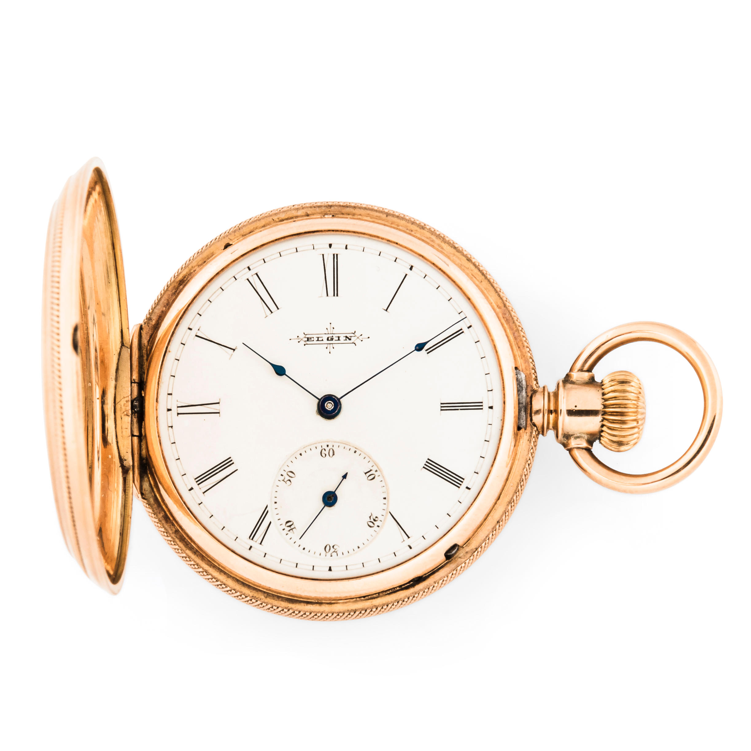 ELGIN 14KT GOLD OPEN-FACE WATCH C. 1882