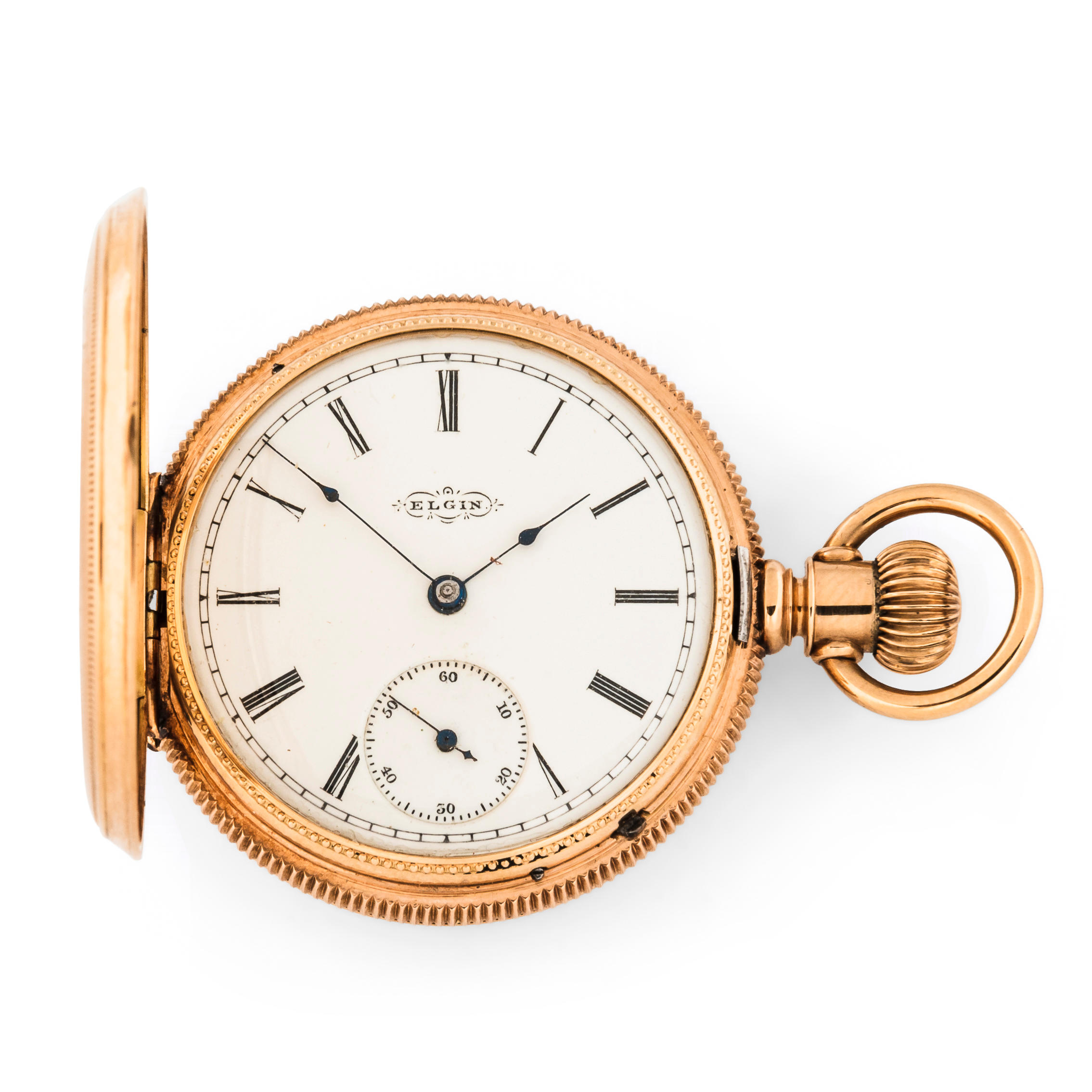 ELGIN 14KT GOLD OPEN-FACE WATCH C. 1890