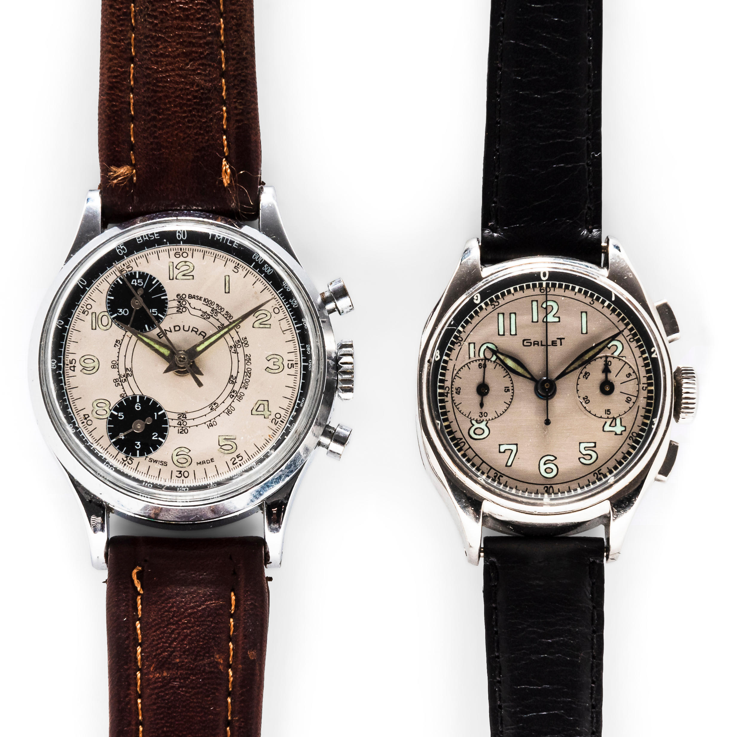 TWO VINTAGE WRISTWATCHES Gallet 3aebba