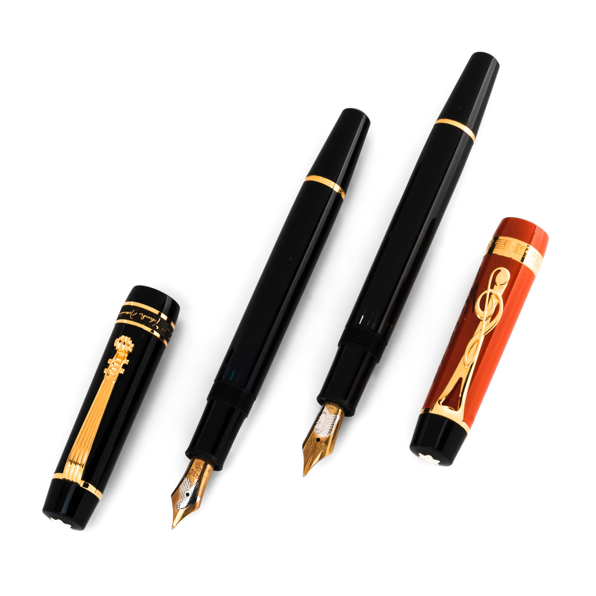 TWO MONTBLANC FOUNTAIN PENS FROM