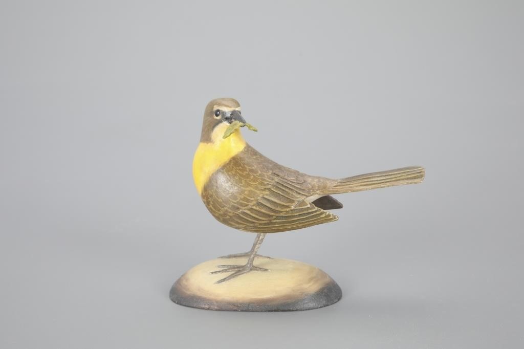 LIFE-SIZE YELLOW-BREASTED CHATFrank