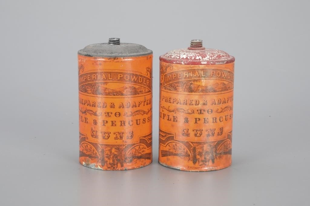 TWO ROUND IMPERIAL POWDER TINS5