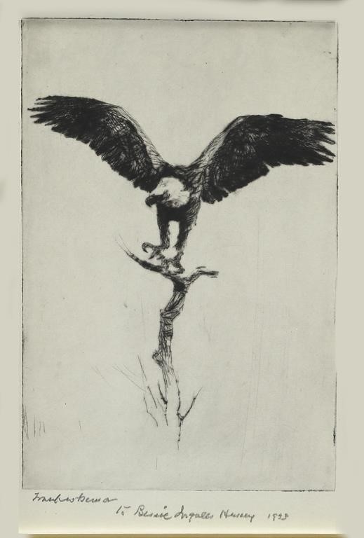 FRANK W. BENSON (1862-1951)Eagle Alighting,