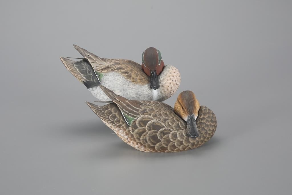 DECORATIVE GREEN WINGED TEAL PAIRJeffery 3af002