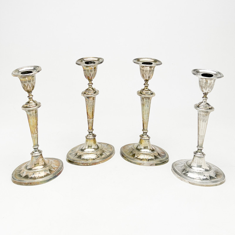 STERLING WEIGHTED CANDLE STICKS  3af103