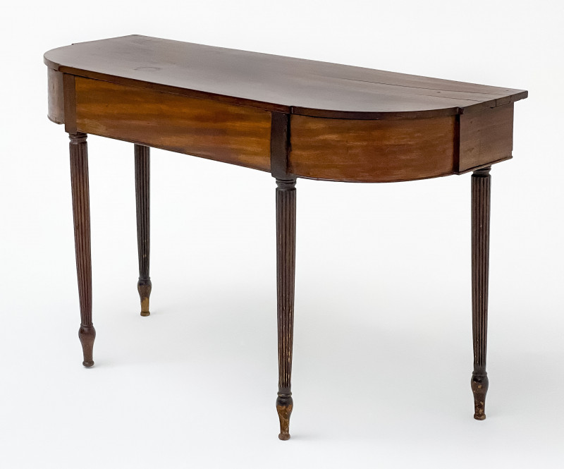 REGENCY STYLE MAHOGANY DEMILUNE