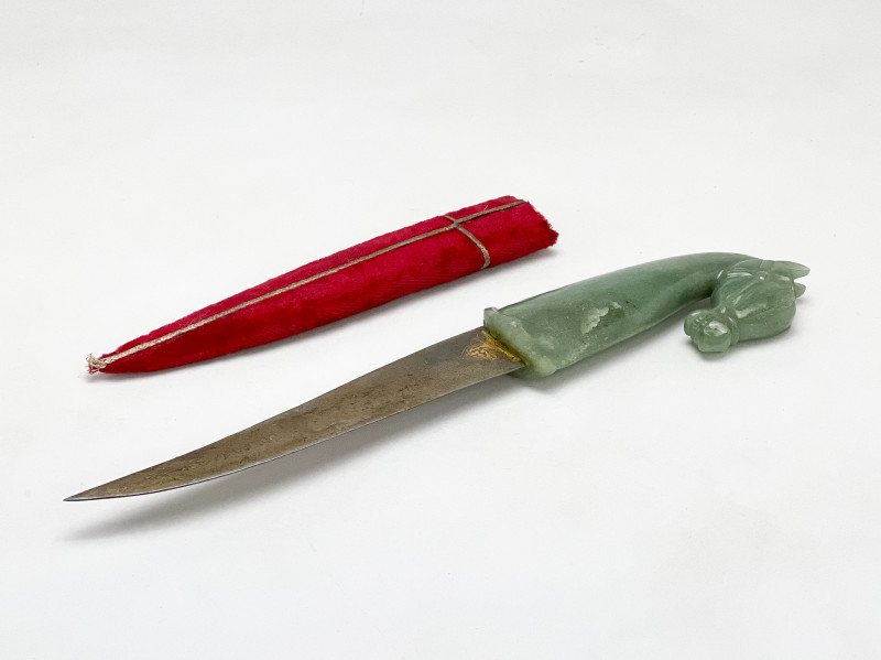 MOGUL DAGGER WITH CARVED JADE HANDLElength  3af1c8