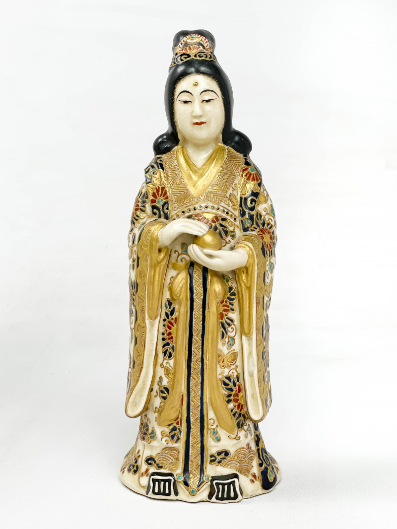 JAPANESE SATSUMA FIGURE OF AN IMMORTAL  3af1d8