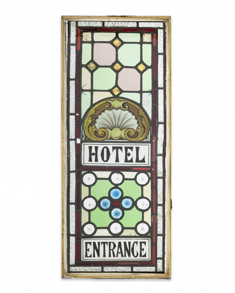 VICTORIAN STAINED GLASS HOTEL WINDOW42