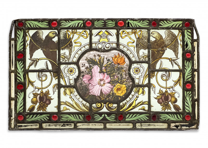 VICTORIAN STAINED GLASS PANEL11 3af253