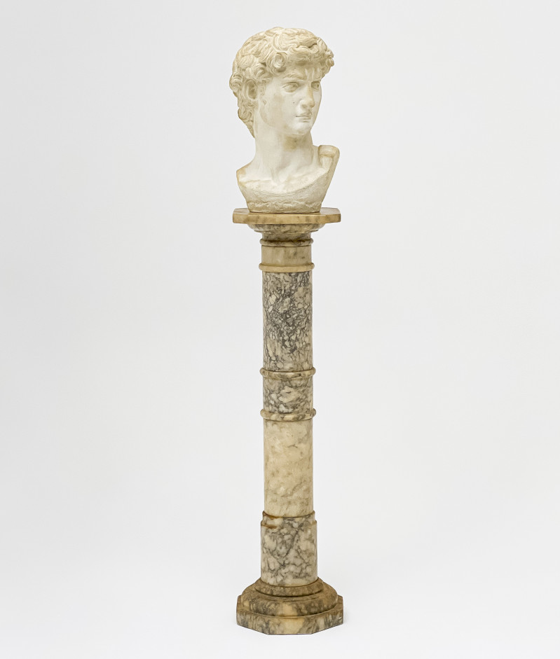 CLASSICAL STYLE PLASTER BUST RAISED