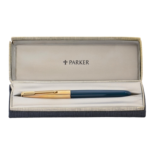 A Parker 51 fountain pen, boxed