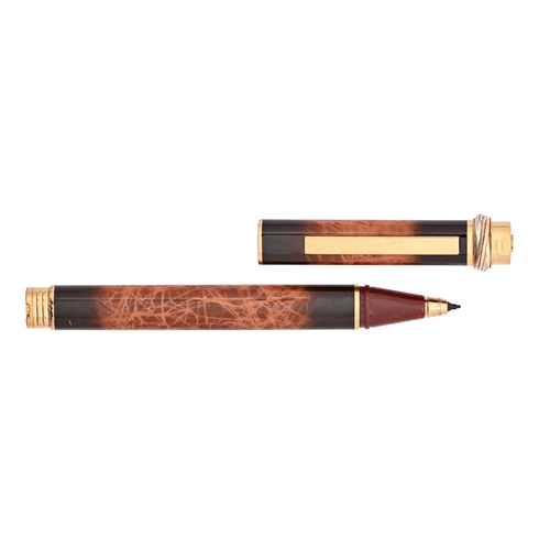 A Cartier gold plated fine liner pen