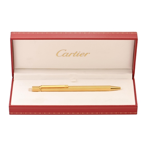 A Cartier gold plated ballpoint