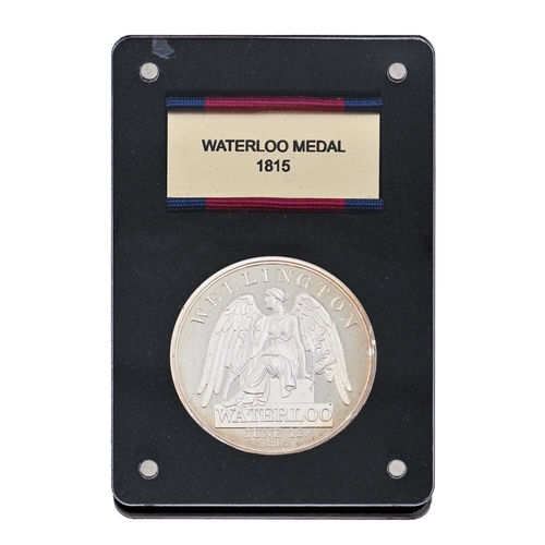 A silver replica Waterloo campaign