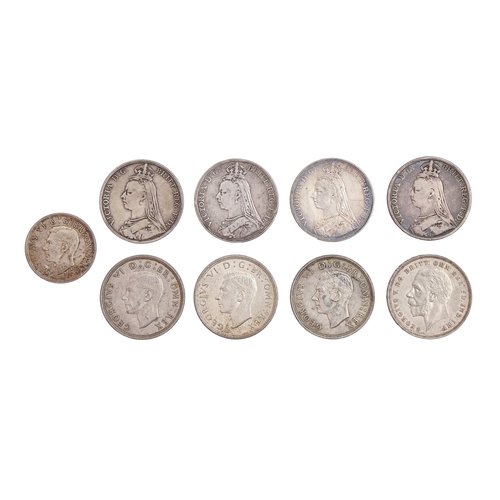 Silver coins. United Kingdom crown