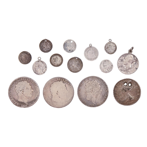 Silver Coins. Three George III