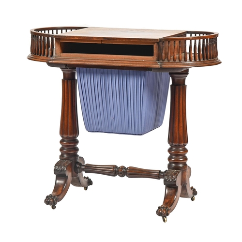 A George IV mahogany work table in 3af3d0