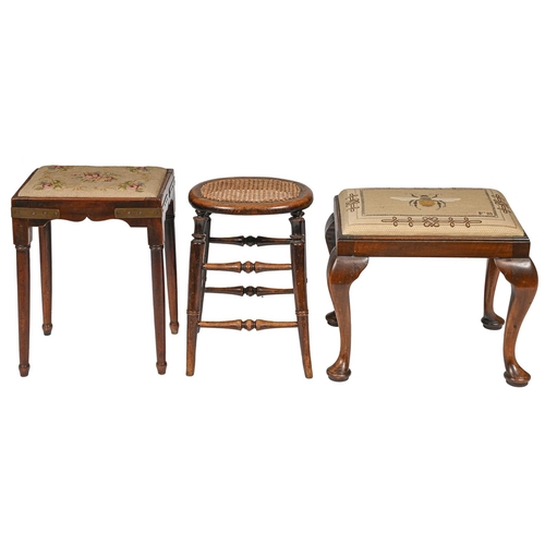 A George III mahogany stool on 3af3d6