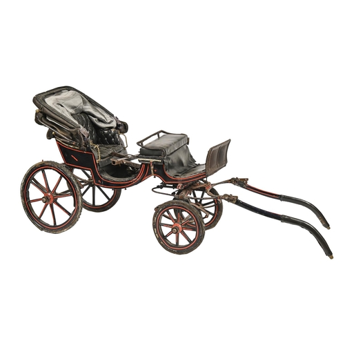 Carriage. A coachbuilt baby phaeton,