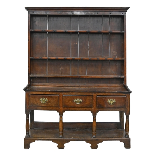 A George III oak dresser with 3af3fb