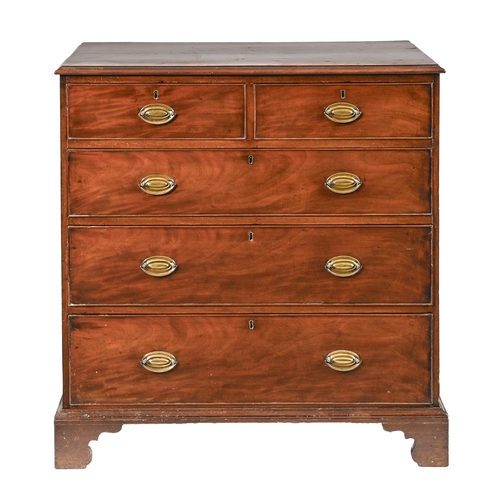 A Victorian mahogany chest of drawers,