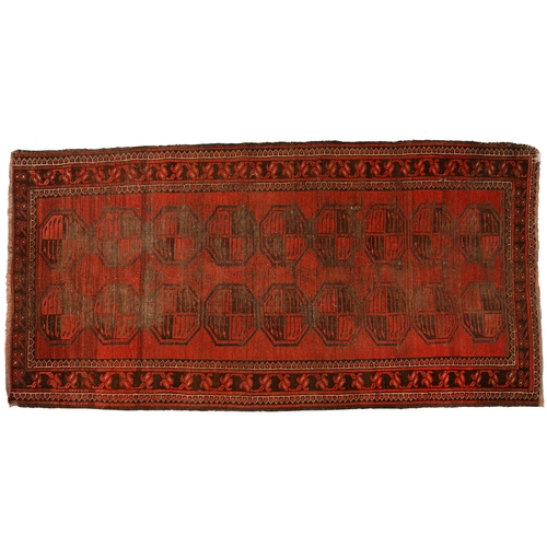 A antique red Afghan Bokhara rug  3af408