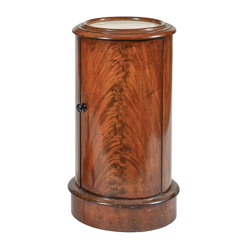 A Victorian mahogany pedestal pot