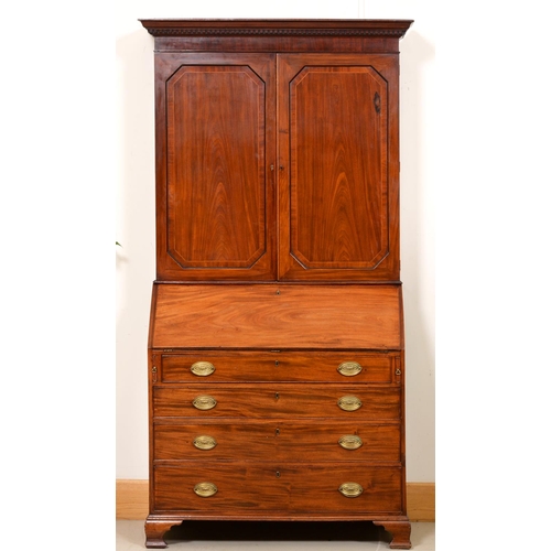 A George III mahogany bureau and 3af431