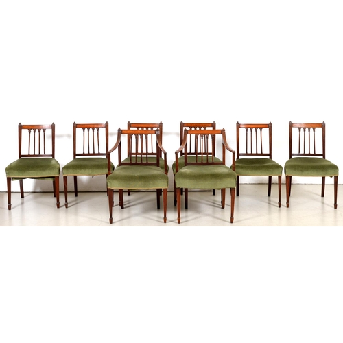 A set of eight George IV mahogany  3af432