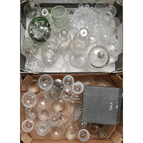 Miscellaneous cut and other glassware,