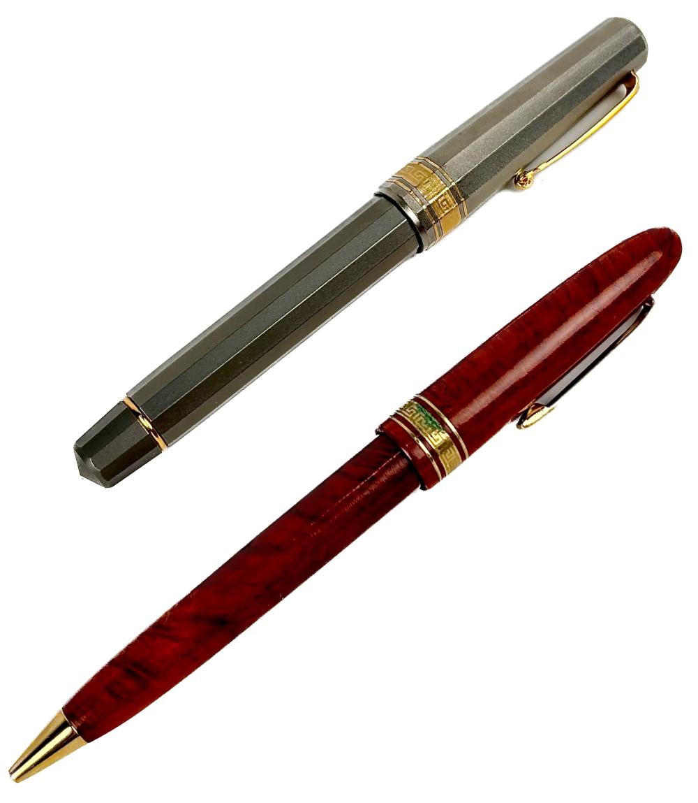 TWO OMAS PENS LENGTHS APPROX. 6.5”.TWO