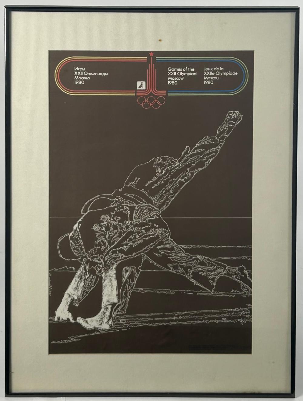 THIRTEEN 1980 OLYMPIC GAMES POSTERS