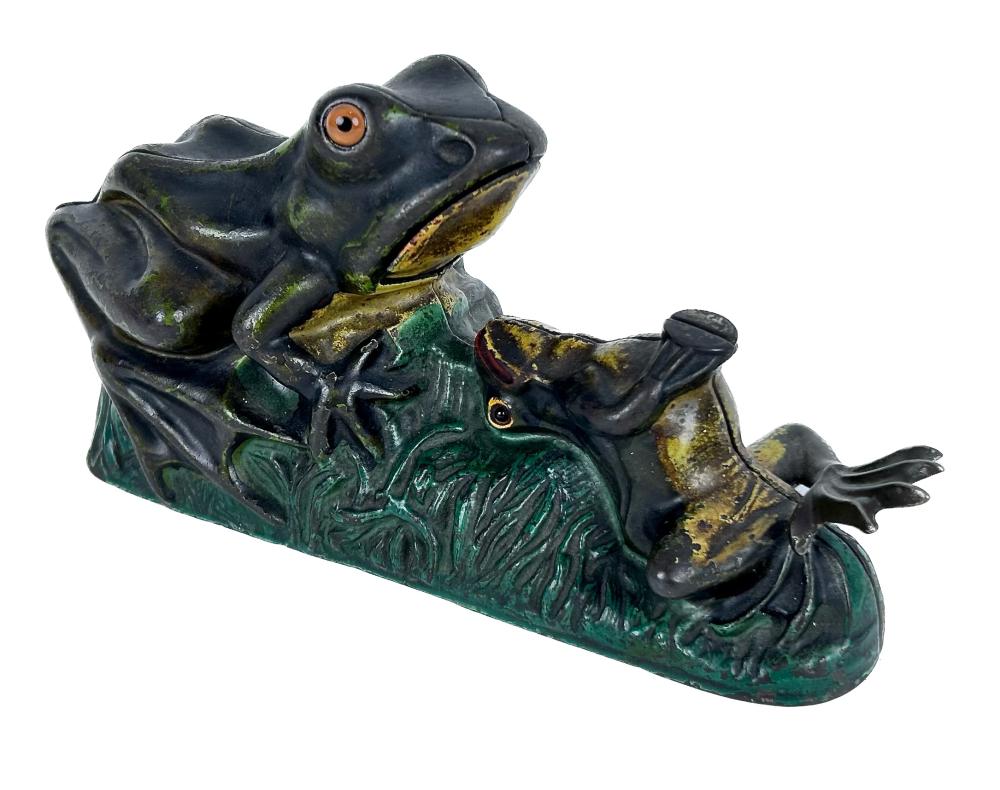  TWO FROGS CAST IRON MECHANICAL 3af516