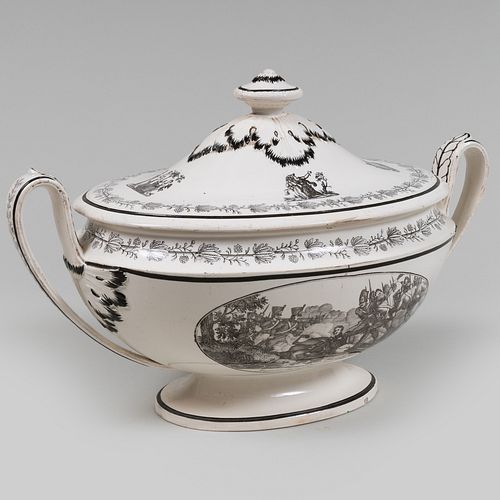 FRENCH CREAMWARE TUREEN AND COVER