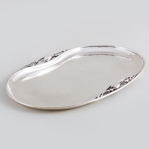 DANISH STERLING SILVER OVAL SMALL