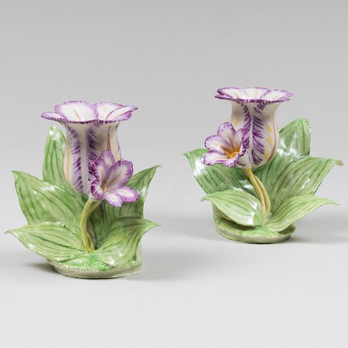 PAIR OF LADY ANNE GORDON PORCELAIN TULIP