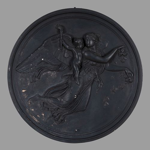 PAIR OF EBONIZED PLASTER CLASSICAL 3b1d72