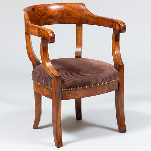 BIEDERMEIER WALNUT UPHOLSTERED 3b1dba