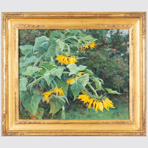 CLYDE ASPEVIG B 1951 SUNFLOWERS 3b1e4d