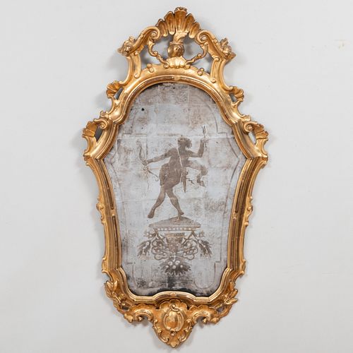 PAIR OF ITALIAN ROCOCO CARVED GILTWOOD