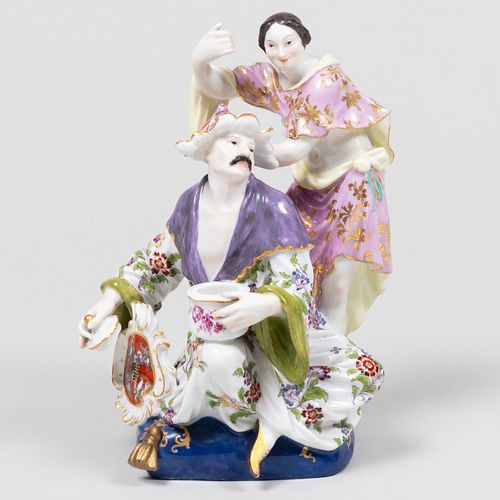 MEISSEN CHINOISERIE FIGURE GROUPBlue 3b1ea6