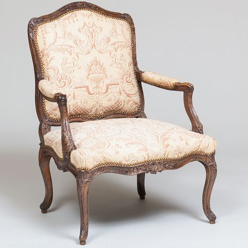 EARLY LOUIS XV CARVED BEECHWOOD