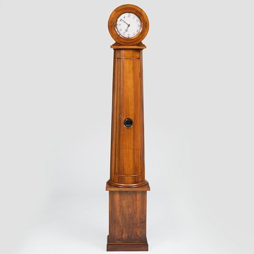 BIEDERMEIER WALNUT TALL CASE CLOCKWith