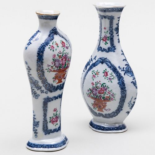 TWO CHINESE EXPORT BLUE AND WHITE 3b1f28