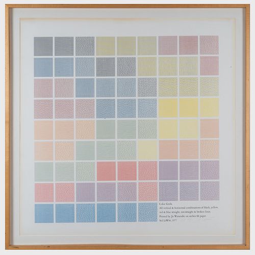 SOL LEWITT 1928 2007 COLOR GRIDSScreenprint 3b1f58