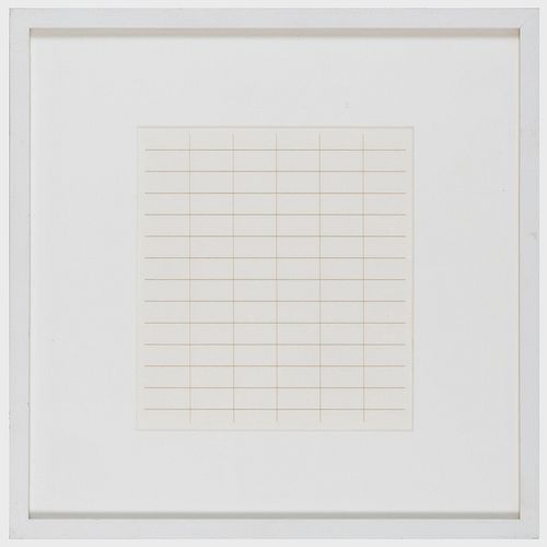 AGNES MARTIN (1912-2004): ON A