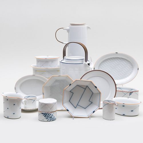 ASSEMBLED SET OF DANISH PORCELAIN